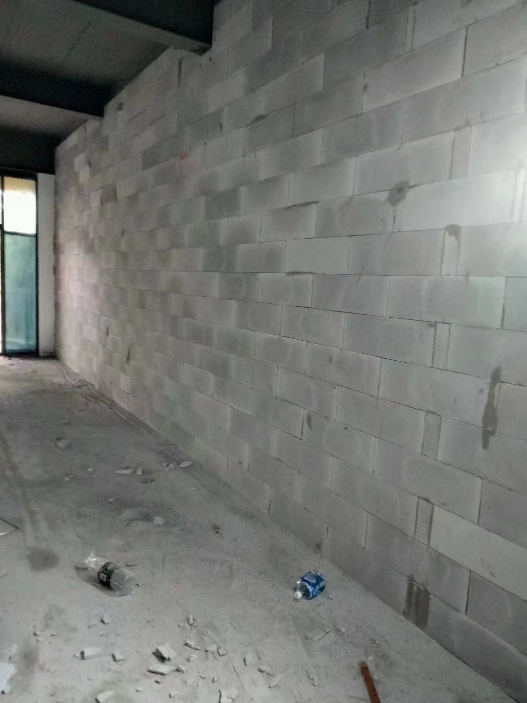 轻质砖隔墙施工现场