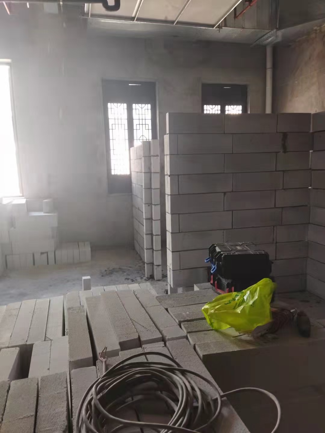 轻质砖隔墙墙面状态